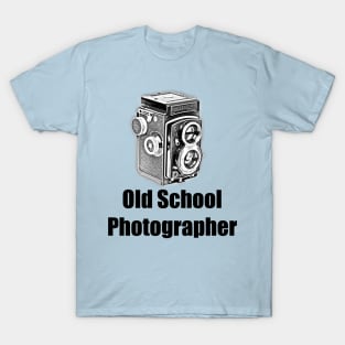 Old School Photographer - Black Font T-Shirt